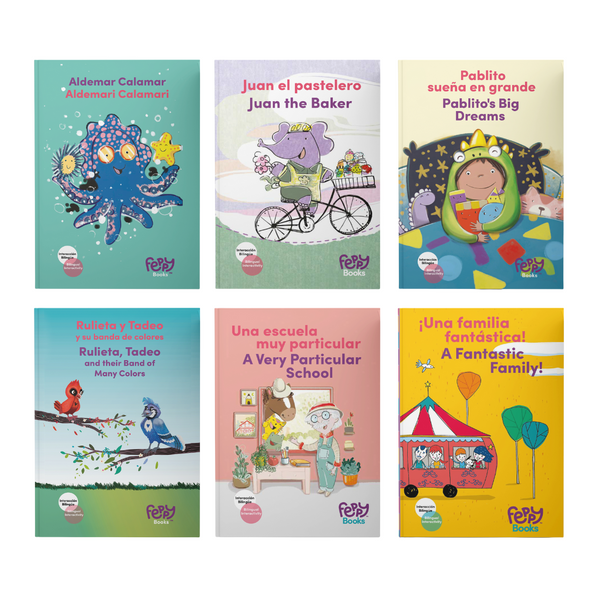 6 Books Collection (Spanish/English Bilingual Books) - Feppy