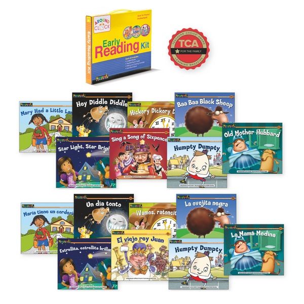 Bilingual Spanish/English Nursery Rhymes Kit (16 Books) - Feppy