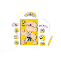 Bilingual Book & Game Bundle: La Abuela Karateca + Human Body Puzzles - Feppy