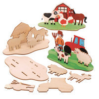 Bilingual Book & Game Bundle: A Very Particular School Paperback Book + Wood Coloring Farm - Feppy