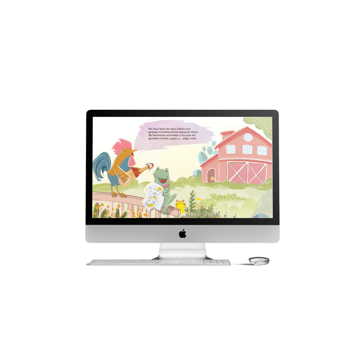 Bilingual Book & Game Bundle: A Very Particular School Paperback Book + Wood Coloring Farm - Feppy