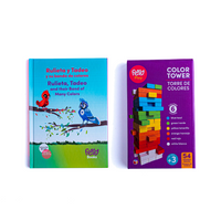 Bilingual Book & Game Bundle: Rulieta, Tadeo and their Band of Many Colors Book + Tumbling Tower Game - Feppy