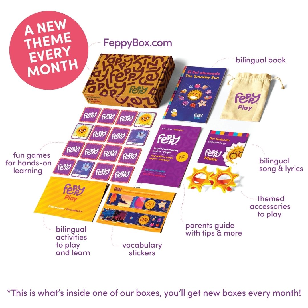 bilingual box for kids learning Spanish