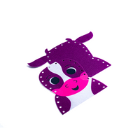 XX Cow Puppet Kit to Learn Spanish and English Vocabulary - Feppy Box