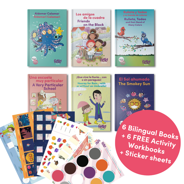 The Full Feppy Adventures Collection: 6 Bilingual English Spanish Books - Feppy