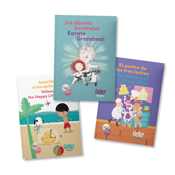 The Perseverance Collection, Set of 3 Bilingual English Spanish Books - Feppy