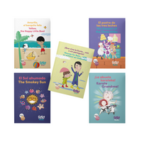 5 Book Collection - Spanish/English Bilingual Books - Feppy