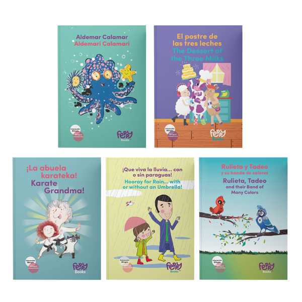 Doubly Feppy Collection – 5 Hardcover Books + 5 Activity Packs + Stickers - Feppy