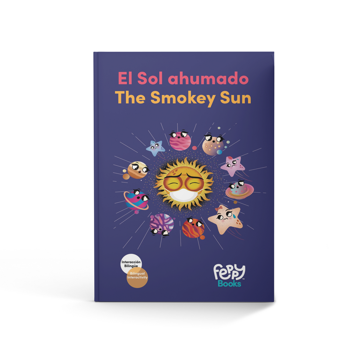 5 Book Collection - Bilingual Spanish English Books + Stickers - Feppy