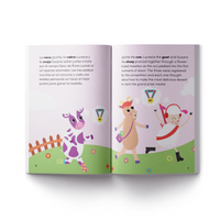 5 Book Collection - Bilingual Spanish English Books + Stickers - Feppy