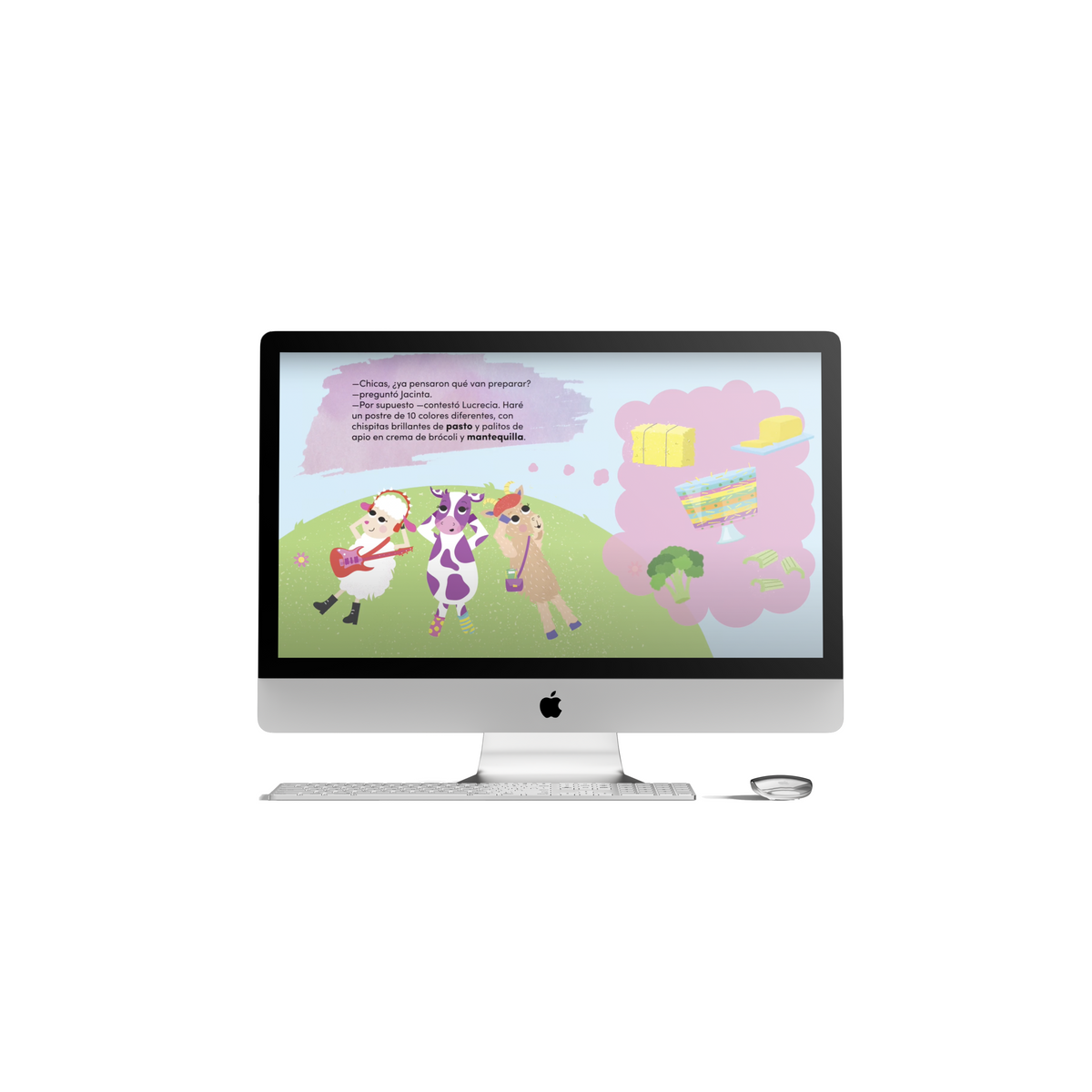 Bilingual Book & Game Bundle: The Dessert of the Three Milks + Cow Puppet - Feppy