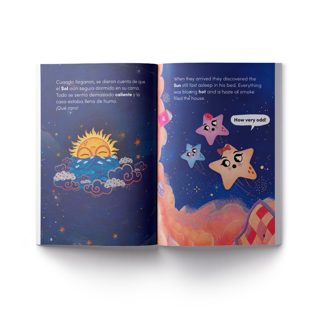 Bilingual Book & Game Bundle: The Smokey Sun Book + Memory Match Game - Feppy