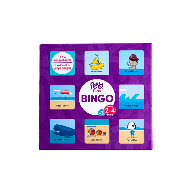 XX Bilingual Bingo Game to Learn Spanish and English Vocabulary - Feppy Box